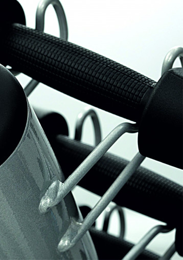 Стойка ZIVA для студийных гантелей на 30 пар белая Стойка ZIVA для студийных гантелей на 30 пар белая