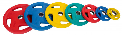 Диск обрезиненный PROFI-FIT олимпийский FASSION D-51, 10 кг (зеленый) Диск обрезиненный PROFI-FIT олимпийский FASSION D-51, 10 кг (зеленый)