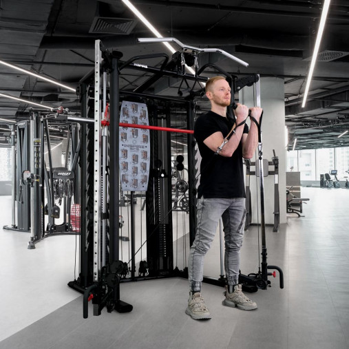 Многофункциональный силовой комплекс Inspire SCS Functional Trainer на базе Машины Смита с грузоблоками и турником