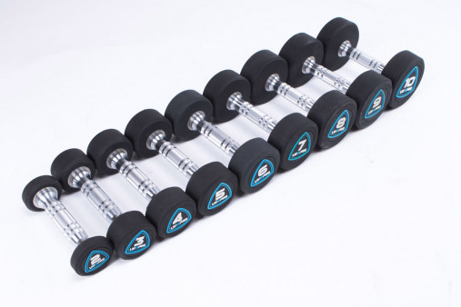 Гантели в уретане LIVEPRO Studio Dumbbells 7 кг, черный/синий Гантели в уретане LIVEPRO Studio Dumbbells 7 кг, черный/синий