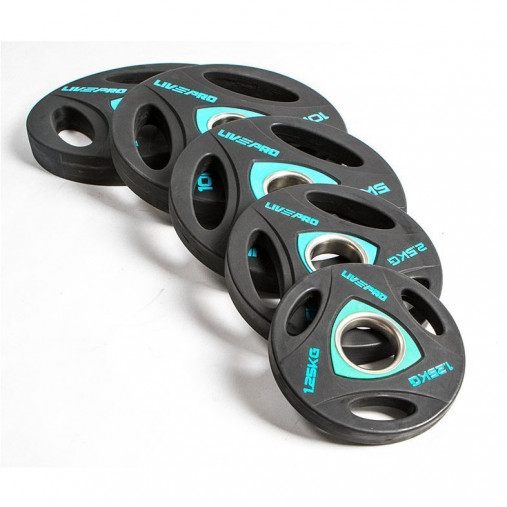 Олимпийский диск в уретане LIVEPRO Urethane Training 2,5 кг, черный/синий Олимпийский диск в уретане LIVEPRO Urethane Training 2,5 кг, черный/синий