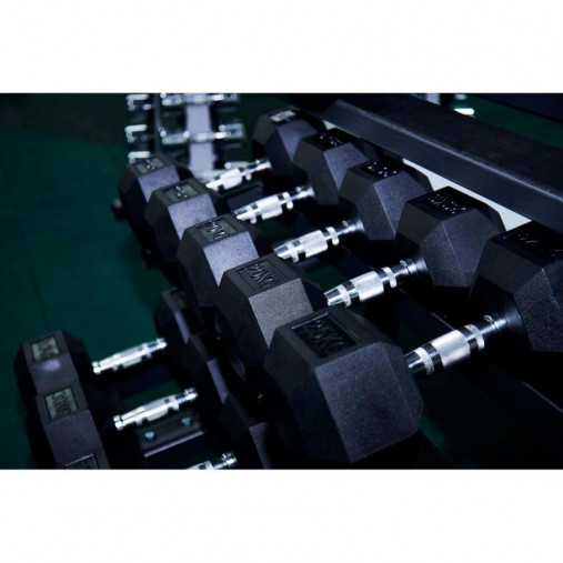 Гантель 37,5 кг гексагональная ZSO обрезиненная Гантель 37,5 кг гексагональная ZSO обрезиненная