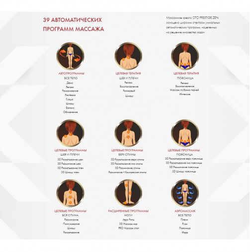 Массажное кресло OTO PRESTIGE ZEN PE-09 Galaxy Grey Массажное кресло OTO PRESTIGE ZEN PE-09 Galaxy Grey