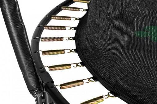 Батут Hasttings Air Game 8FT (2,44 м) с внутренней сеткой и двухсторонним защитным матом (зеленый/синий)