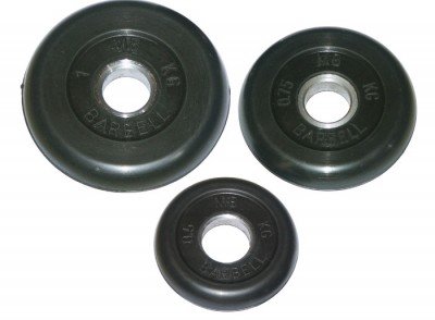 Блин "Стандарт" обрезиненный черный MB 25 кг ф50 мм