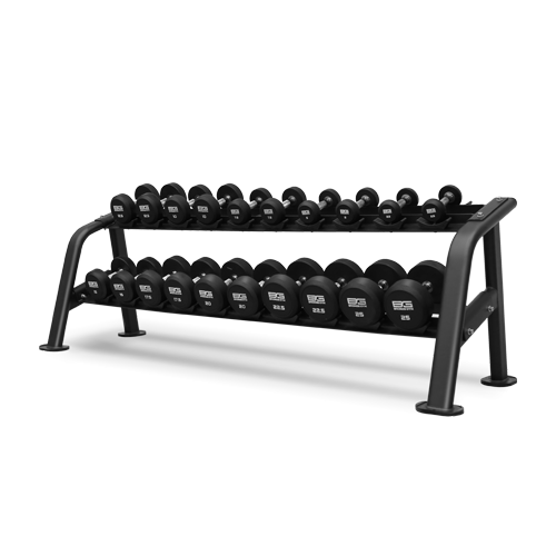 Набор обрезиненных гантелей , 2.5-25 кг - 10 пар BRONZE GYM BGDBR025-250