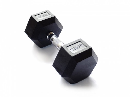 Гантель 32,5 кг гексагональная ZSO обрезиненная Гантель 32,5 кг гексагональная ZSO обрезиненная