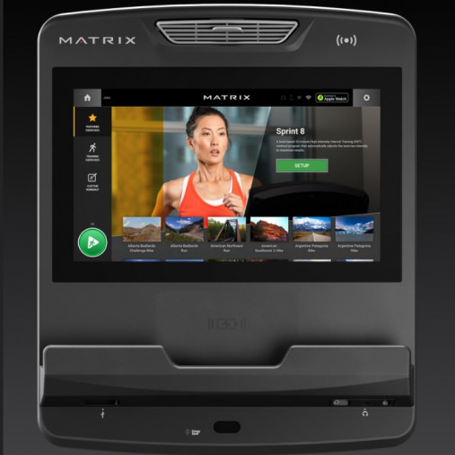 Эллиптический тренажер с изменяющимся углом наклона и длиной шага Matrix Performance Ascent Trainer с консолью Touch