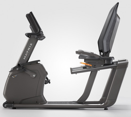 Горизонтальный элитный велоэргометр Matrix R50XIR с большим сенсорным дисплеем