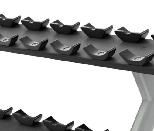Подставка под гантели на 10 пар в 2 ряда PRECOR Discovery Line DBR 812