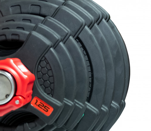 Штанга олимпийская наборная 180 кг OFT (диски 50 мм с двумя хватами (2hgp), усил. гриф олимп. хром. 220 см) Штанга олимпийская наборная 180 кг OFT (диски 50 мм с двумя хватами (2hgp), усил. гриф олимп. хром. 220 см)