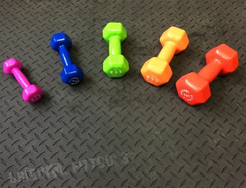 Гантель в виниловой оболочке 5 кг Original Fit.Tools красная