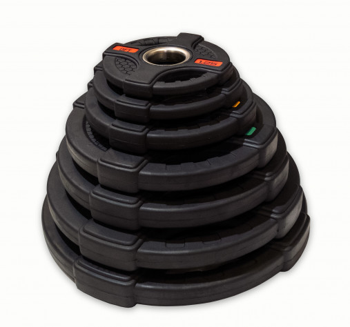 Диск олимпийский обрезиненный черный с двумя хватами 5 кг Original Fit.Tools ф50 мм Диск олимпийский обрезиненный черный с двумя хватами 5 кг Original Fit.Tools ф50 мм