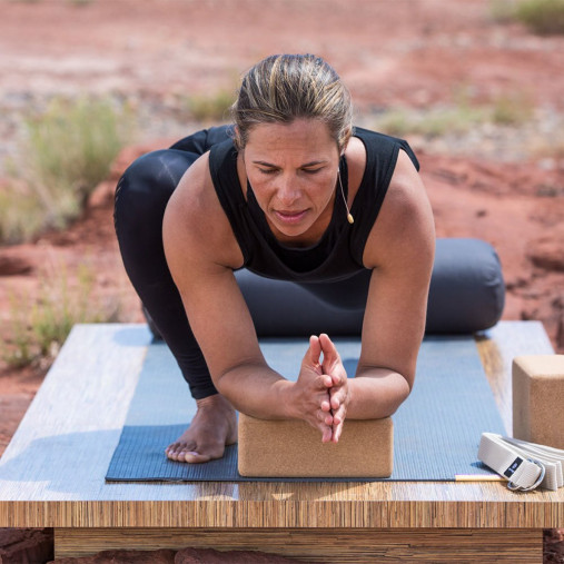 Коврик для йоги HUGGER MUGGER Sticky Mat оливковый