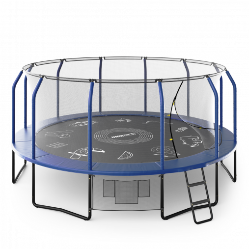 Батут UNIX line 16 ft (4.88м) SUPREME GAME (синий) премиум класса Батут UNIX line 16 ft (4.88м) SUPREME GAME (синий) премиум класса