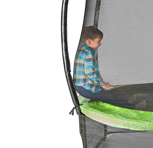 Батут Hasttings Air Game 15FT (4,6 м) "синий" с внутренней сеткой и двухсторонним защитным матом (зеленый/синий)