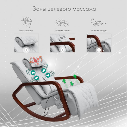 Массажное кресло-качалка OTO Grand Life OT2007 ЛАТТЕ (Рогожка) Массажное кресло-качалка OTO Grand Life OT2007 ЛАТТЕ (Рогожка)