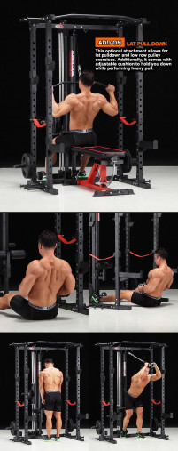 Силовая рама многофункциональная для тренировки со штангой REBEL PR78