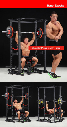 Силовая рама многофункциональная для тренировки со штангой REBEL PR78