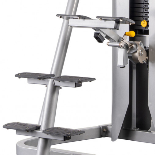 Гравитрон, подтягивание, отжимание с помощью Hoist RS-2700, стек 156 кг, в черном цвете рамы