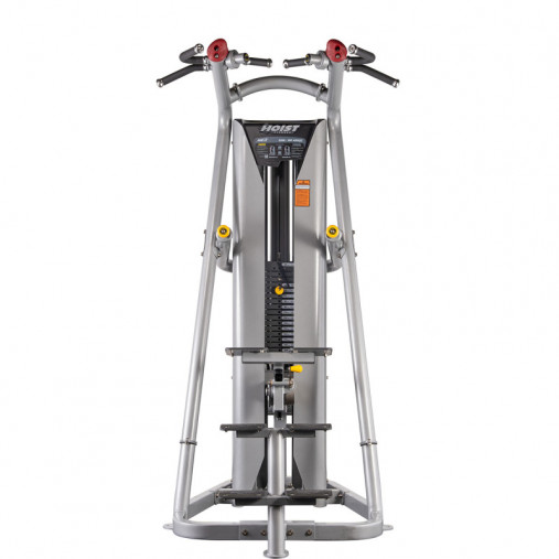 Гравитрон, подтягивание, отжимание с помощью Hoist RS-2700, стек 156 кг, в черном цвете рамы