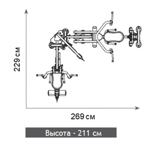 Многофункциональный комплекс HOIST H-2200 с 2-мя независимыми станциями