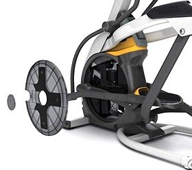 Все эллиптические тренажеры оснащены съемным диском для быстрого доступа к внутренним компонентам и их простому обслуживанию