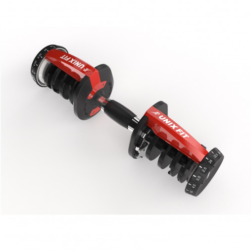 Гантель со ступенчатой регулировкой UNIX Fit (от 2.5 до 24 кг)