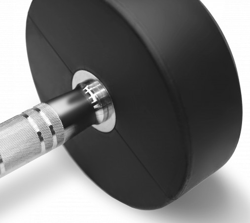 Набор обрезиненных гантелей BRONZE GYM (пара) 27.5-50 кг - 10 пар, шаг 2,5 кг - BGDBR275-500